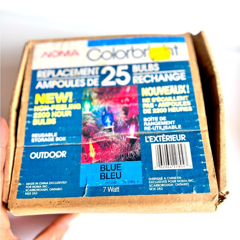 Vintage NOMA Colorbright Christmas Light Bulbs Set of 24